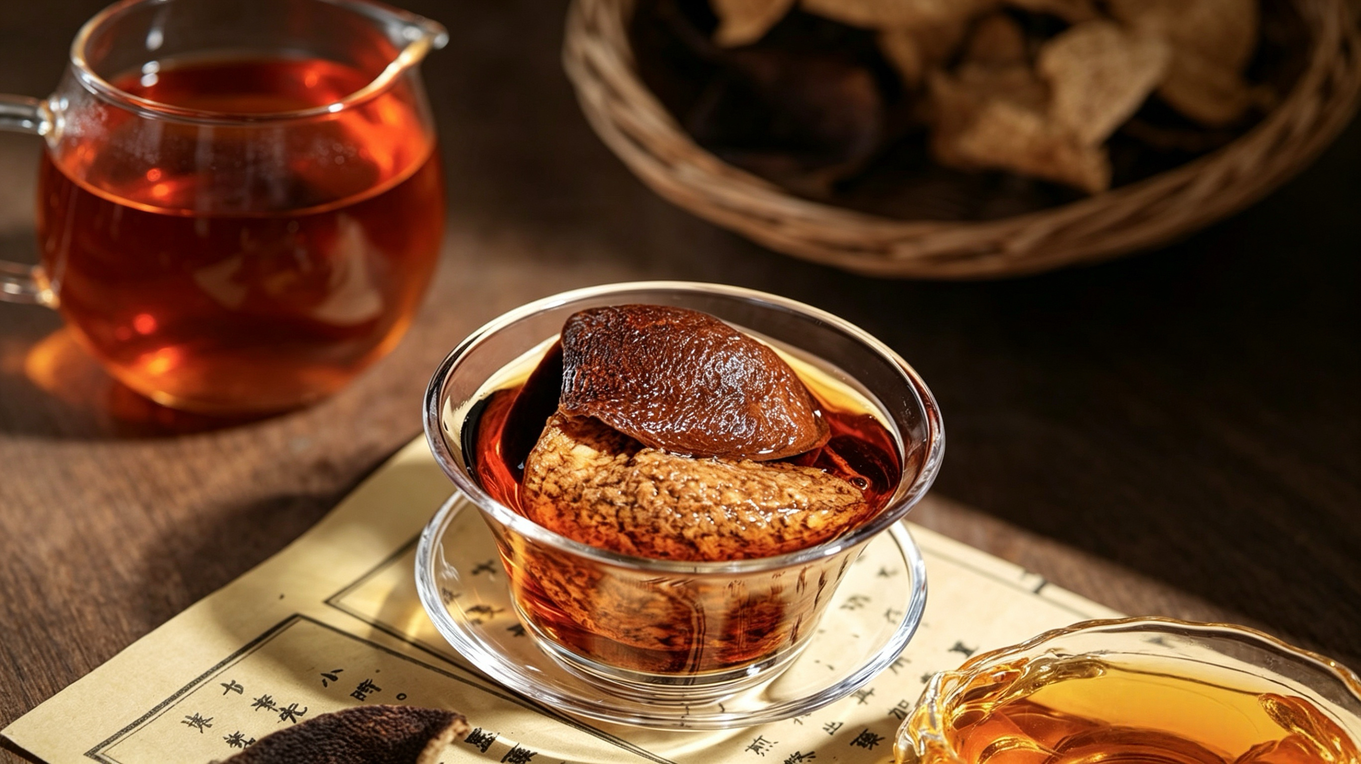 Aged Xinhui chenpi brewed with whole-fruit Pu'er